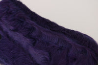 Thumbnail for Plush Purple Sheep Fur Loafers