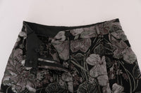 Thumbnail for Elegant High-Waist Brocade Shorts