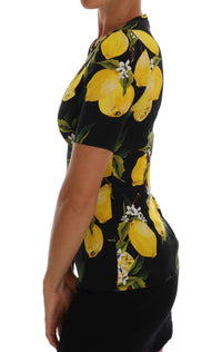 Thumbnail for Sicilian Lemon Print Silk Blouse