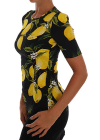 Thumbnail for Sicilian Lemon Print Silk Blouse