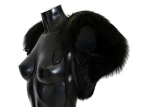 Thumbnail for Elegant Black Silver Fox Fur Scarf