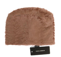 Thumbnail for Beige Xiangao Fur Beanie - Timeless Elegance