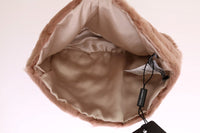 Thumbnail for Beige Xiangao Fur Beanie - Timeless Elegance