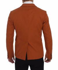 Thumbnail for Orange Cotton Stretch Blazer