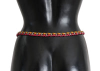 Thumbnail for Elegant Multicolor Crystal-Embellished Belt