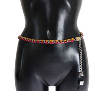 Thumbnail for Elegant Multicolor Crystal-Embellished Belt