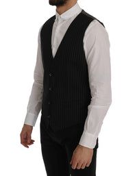Thumbnail for Black STAFF Cotton Striped Vest