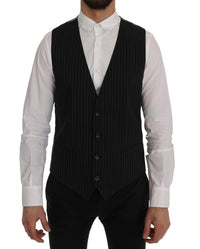 Thumbnail for Black STAFF Cotton Striped Vest