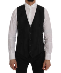 Thumbnail for Black STAFF Cotton Striped Vest
