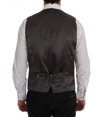 Thumbnail for Elegant Striped Gray Waistcoat Vest