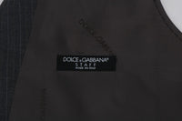 Thumbnail for Elegant Striped Gray Waistcoat Vest