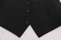 Thumbnail for Elegant Striped Gray Waistcoat Vest