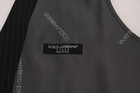 Thumbnail for Elegant Striped Gray Waistcoat Vest