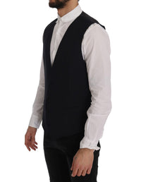 Thumbnail for Sleek Striped Wool Blend Waistcoat Vest