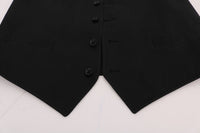Thumbnail for Sleek Black Single-Breasted Waistcoat