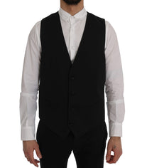 Thumbnail for Sleek Black Single-Breasted Waistcoat