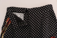Thumbnail for Elegant Polka Dot Embellished Trousers