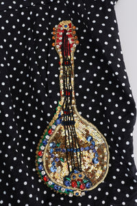 Thumbnail for Elegant Polka Dot Embellished Trousers