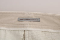 Thumbnail for Beige Slim Jeans Corduroy Skinny Pants