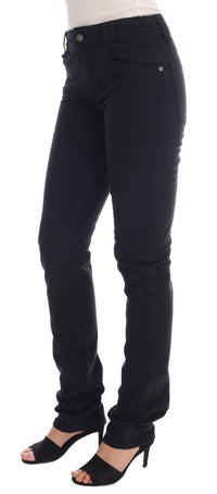 Thumbnail for Chic Black Regular Fit Denim Jeans