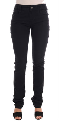 Thumbnail for Chic Black Regular Fit Denim Jeans