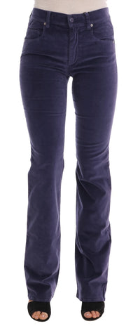 Thumbnail for Chic Purple Corduroy Bootcut Flare Pants