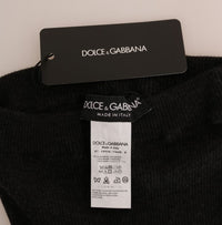 Thumbnail for Elegant Gray Cashmere High Waist Pants