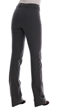 Thumbnail for Chic Gray Formal Pants - Elegance Refined