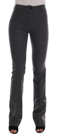 Thumbnail for Chic Gray Formal Pants - Elegance Refined