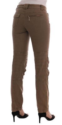 Thumbnail for Chic Brown Casual Cotton Pants