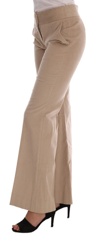 Thumbnail for Chic Beige Bootcut Flared Pants
