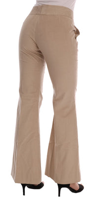 Thumbnail for Chic Beige Bootcut Flared Pants