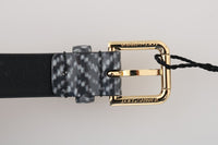 Thumbnail for Elegant Chevron Leather Waist Belt