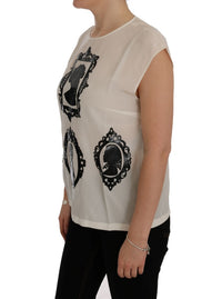 Thumbnail for Embroidered Silk Sicily Frame Blouse
