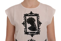 Thumbnail for Embroidered Silk Sicily Frame Blouse