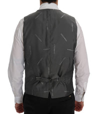 Thumbnail for Sleek Gray Single-Breasted Waistcoat Vest