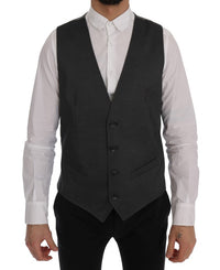Thumbnail for Sleek Gray Single-Breasted Waistcoat Vest