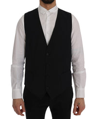 Thumbnail for Elegant Blue Striped Waistcoat Vest