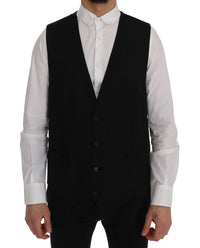 Thumbnail for Elegant Striped Wool Blend Waistcoat Vest