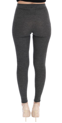 Thumbnail for Chic Gray High Waist Cashmere Tights Pants