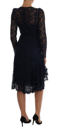 Thumbnail for Elegant Floral Lace A-Line Dress