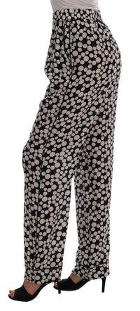Thumbnail for Elegant Polka Dot Silk High-Waist Pants