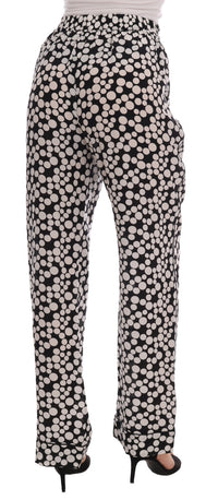 Thumbnail for Elegant Polka Dot Silk High-Waist Pants