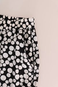 Thumbnail for Elegant Polka Dot Silk High-Waist Pants
