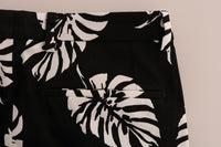 Thumbnail for Slim Fit Leaf Print Ankle Pants