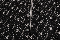 Thumbnail for Silk Black and White Jazz Motive Shirt