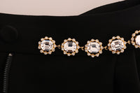 Thumbnail for Elegant High-Waist Ankle Pants with Gold Detailing