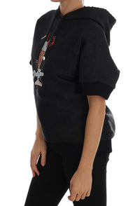 Thumbnail for Enchanted Brocade Crystal Hooded Sweater