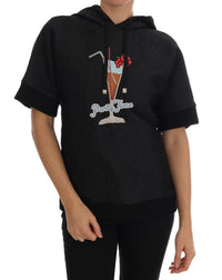 Thumbnail for Enchanted Brocade Crystal Hooded Sweater