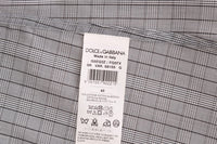 Thumbnail for Elegant Gray Checkered Slim Fit Casual Shirt